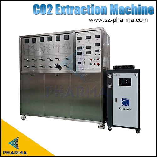 Machine d'extraction de co2 supercritique d'huile de chanvre d'huile végétale pharmaceutique de 20L 1