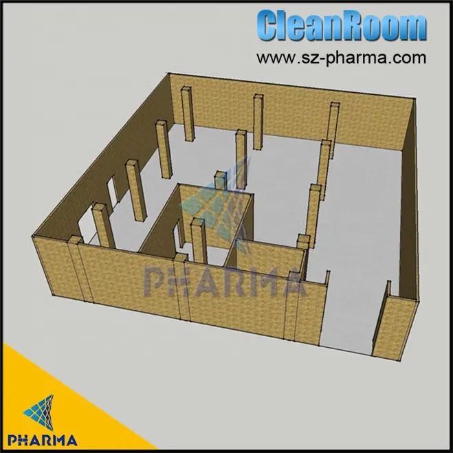 غرفة الأبحاث الصيدلانية الجاهزة GMP Cleanroom 4