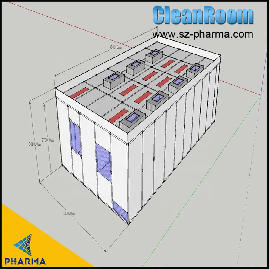 Cabina limpia de magnesio en forma de panal+vidrio 4