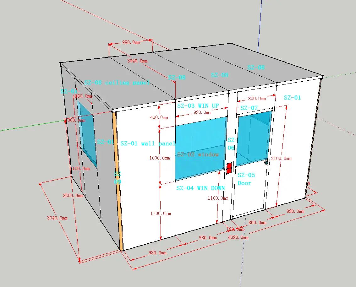 Contêiner de casa pré-fabricada do mercado europeu 1