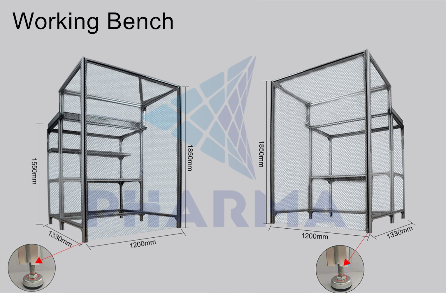 product-PHARMA-Class 100 Modular Clean Booth with FFU-img