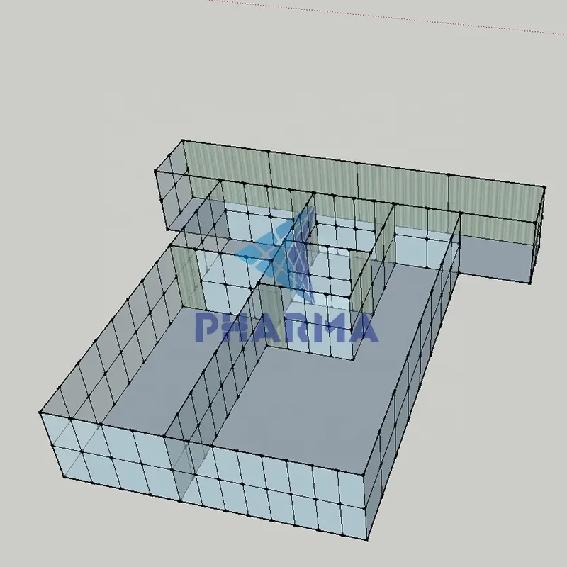 Cabine limpa pré-fabricada modular da indústria eletrônica GMP 2