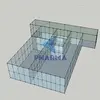 Cabine limpa pré-fabricada modular da indústria eletrônica GMP 3