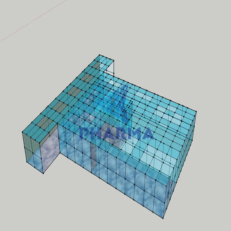Proyecto de sala limpia llave en mano personalizado, cabina limpia Cabina limpia con FFU 3