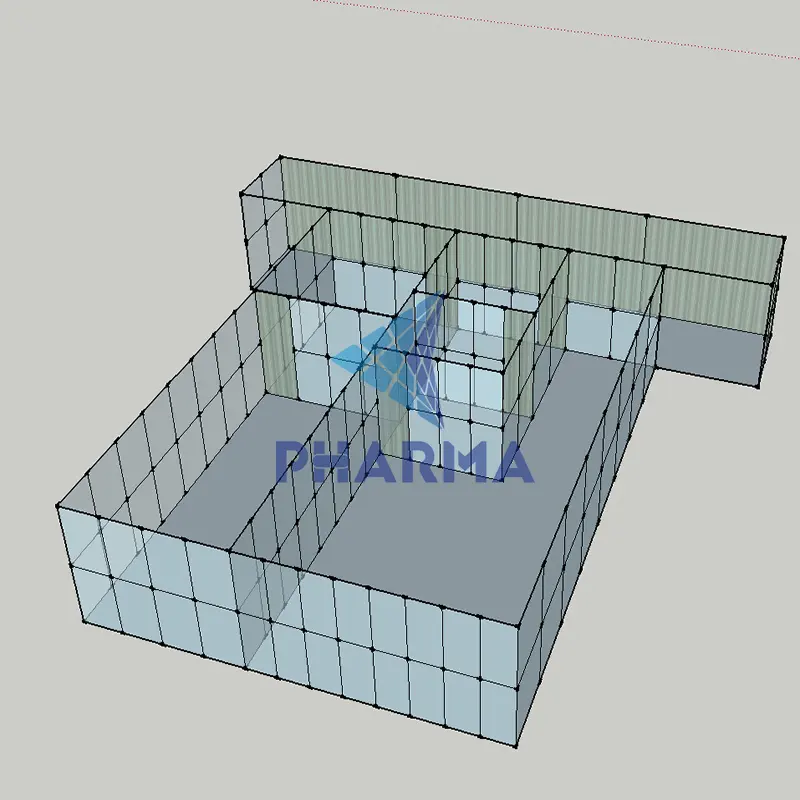 Proyecto de sala limpia llave en mano personalizado, cabina limpia Cabina limpia con FFU 5