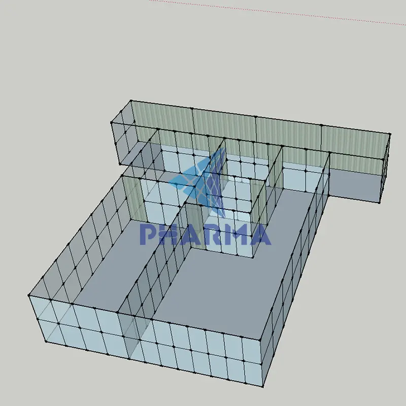 Sala limpia modular gmp médica farmacéutica portátil 4