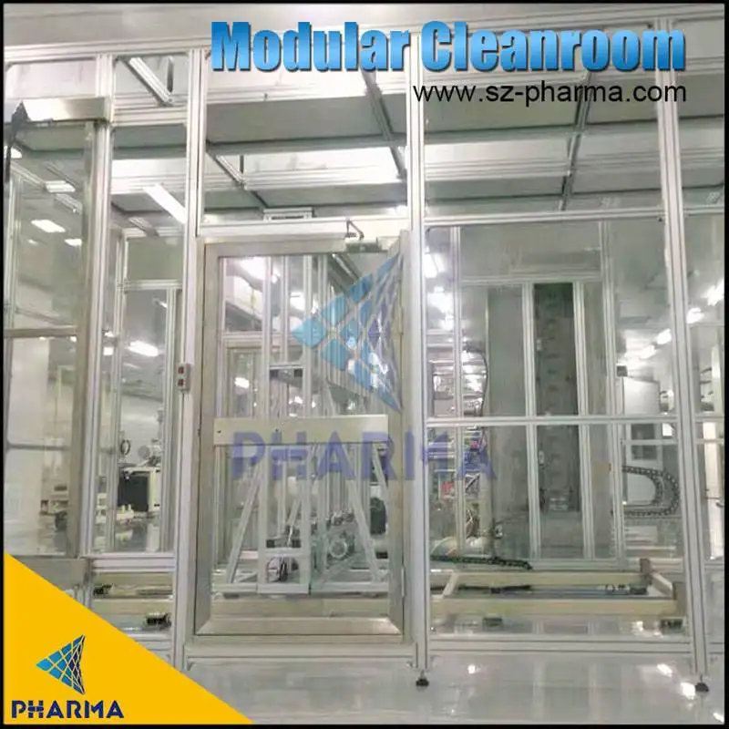 Sala desinfetada portátil modular de aço inoxidável do PVC do quarto desinfetado 1