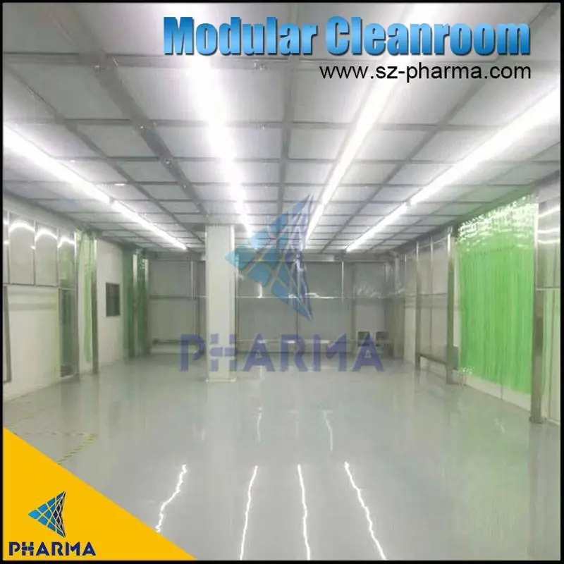 Sala limpa livre de poeira modular do PVC com FFU, cabine limpa de aço inoxidável 1