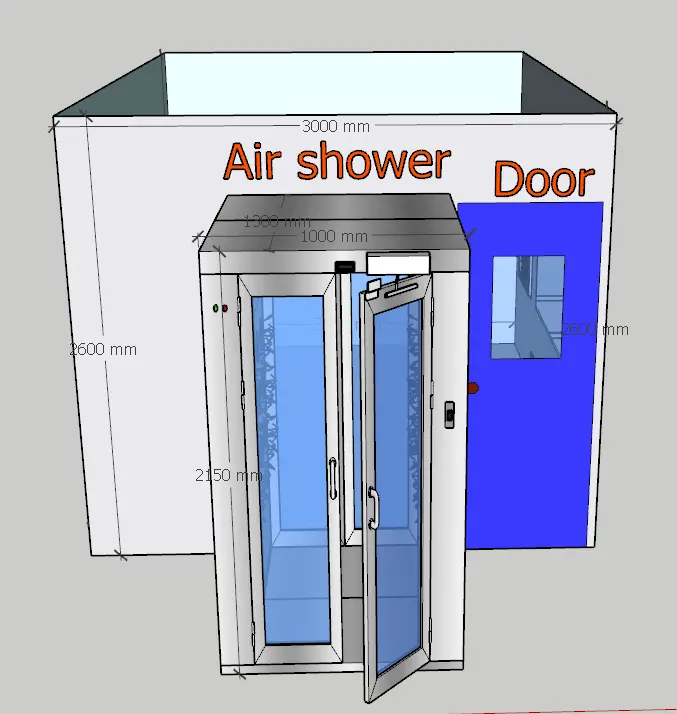 Modular Clean Room Iso7 Air Shower 6