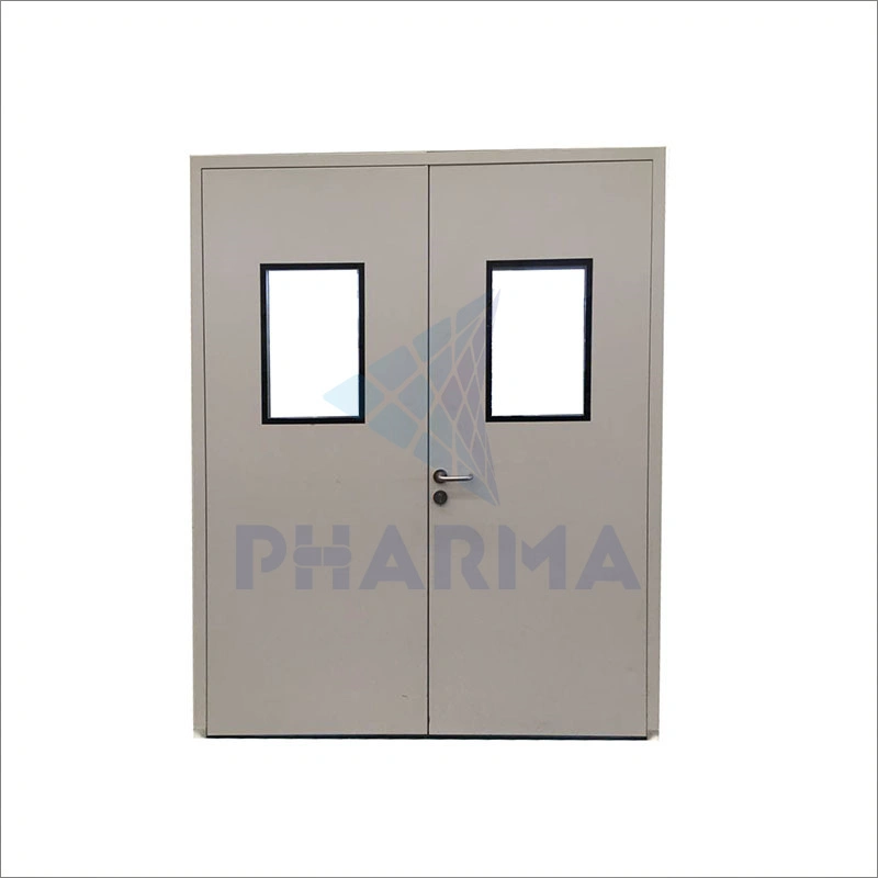 Modular Gmp Clean Room Manual Steel Door Pharmaceutical Clean Room Swing Door 1