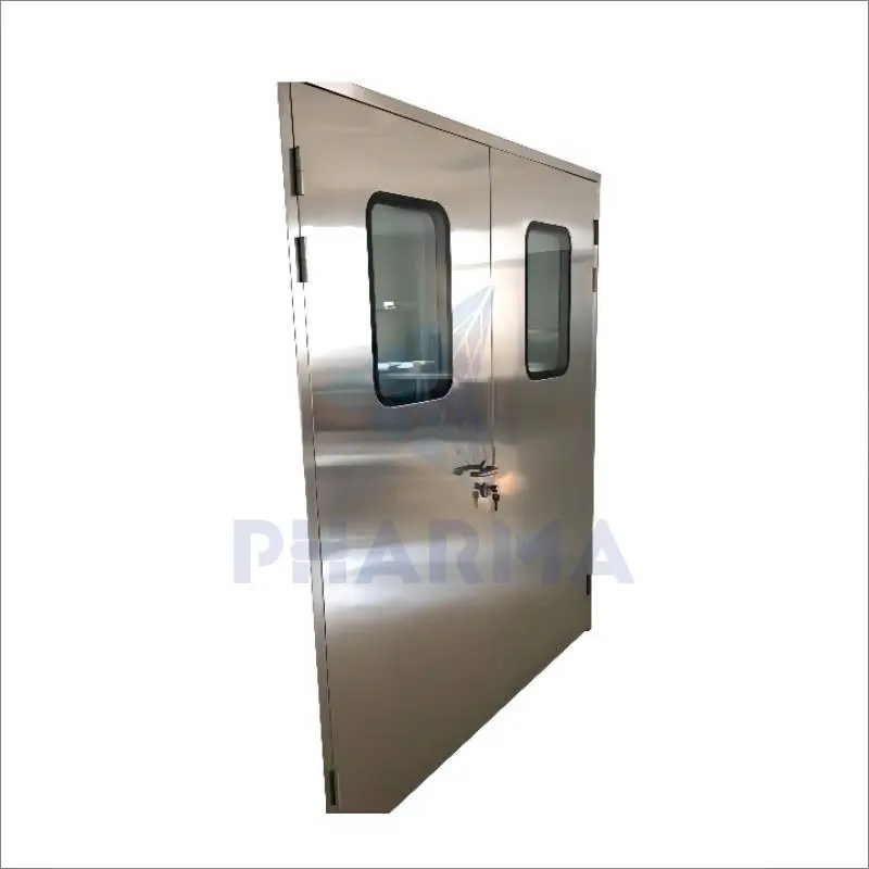 Modular Stainless Steel Swing Acting Hygiene Clean Room Security Doors Pharmaceutical Clean Room Swing Door 5