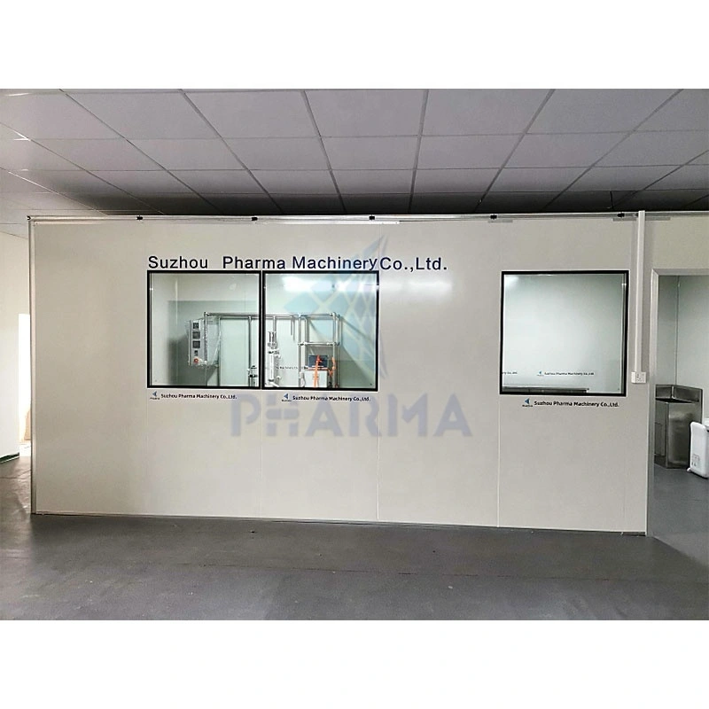 High Quality Stainless Steel Portable Clean Room Window Pharmaceutical Clean Room Medical Cleanroom Window Double Glazing Window 1