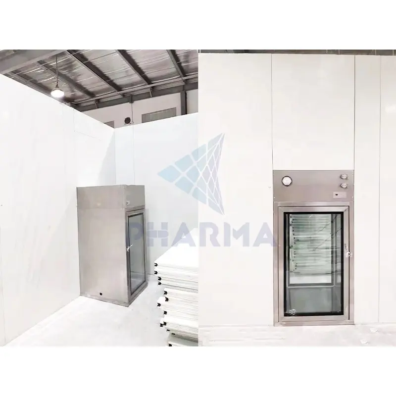 Customized layout and drawing clean room with pass box 5
