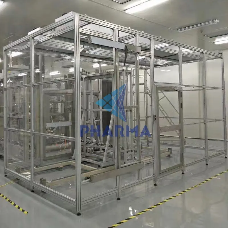 Serviço de instalação de cabine limpa de construção modular em sala limpa 3