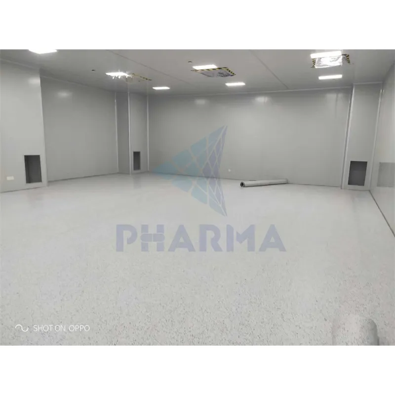 sala limpa iso 5 iso 7 para sala limpa modular farmacêutica com sistema HVAC1 5