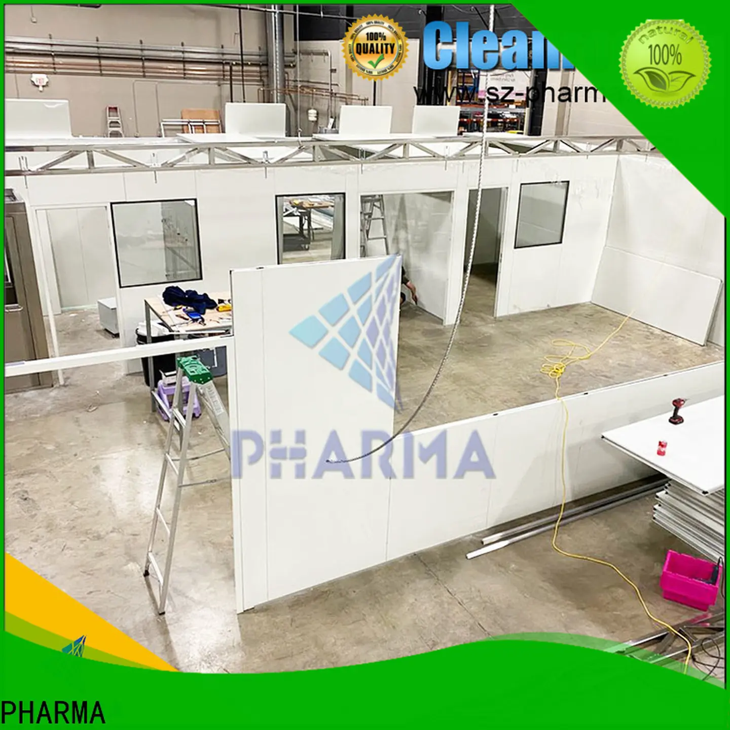 Salle blanche pharmaceutique environnementale PHARMA à prix réduit pour une usine de plantes médicinales