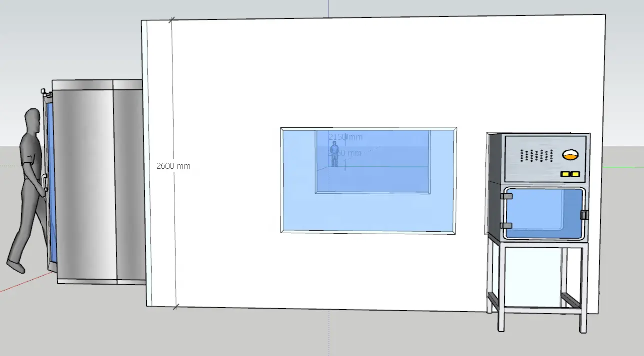 Sala limpia con filtro Hepa modular ISO 6 4