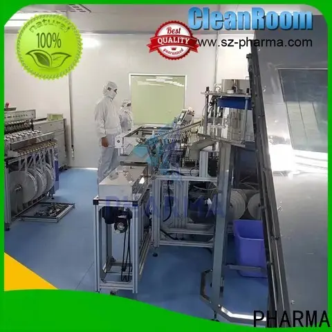 Sala limpia de farmacia personalizada en diferentes colores para fábrica de alimentos. 1