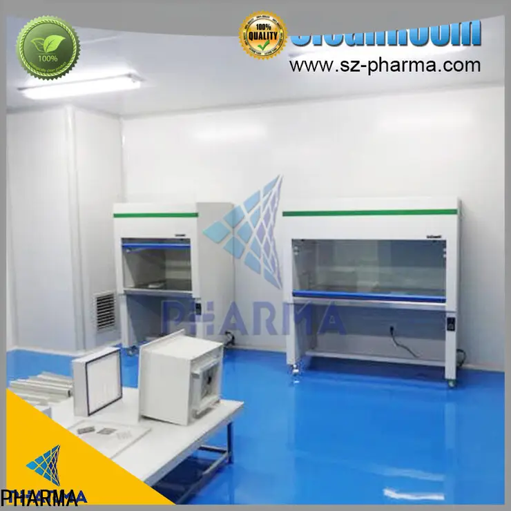 Sala blanca profesional GMP en diferentes colores para planta química. 1