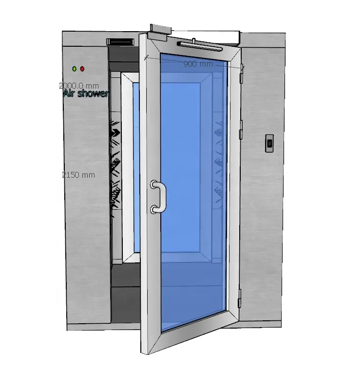 Chuveiro de ar para sala de desinfecção automática 6