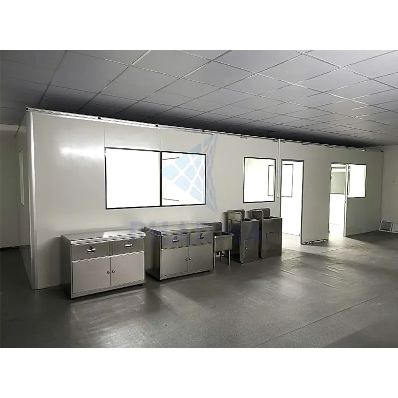 GMP Standard Cleanroom Purification Window Electric clean room Window Double Glazing Window 2