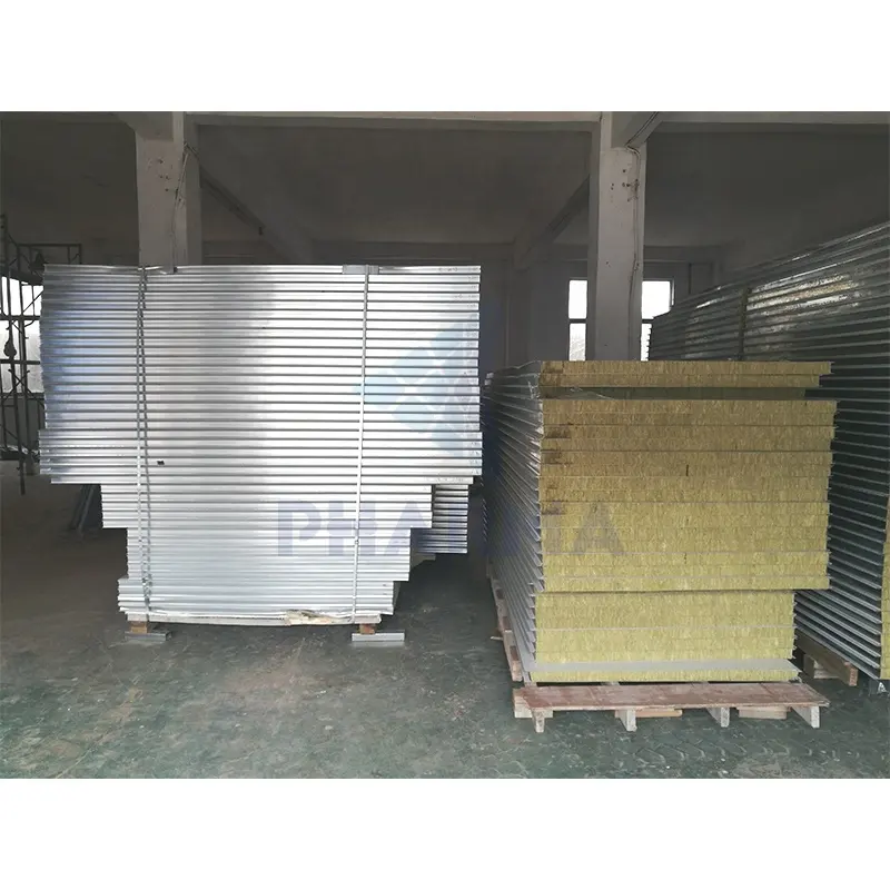 Painel de parede tipo sanduíche com isolamento de poliuretano PU Painel sanduíche elétrico para sala limpa 6