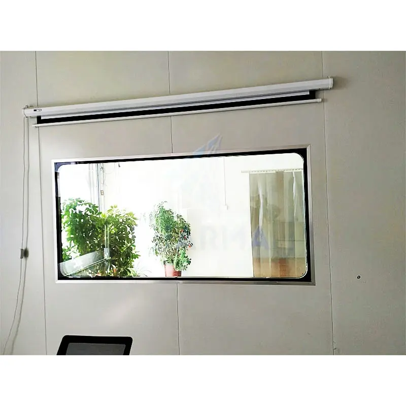 Janela modular para sala limpa Janela para sala limpa para alimentos padrão GMP Janela com vidros duplos 1