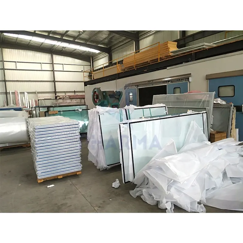 Janela modular para sala limpa Janela para sala limpa para alimentos padrão GMP Janela com vidros duplos 3