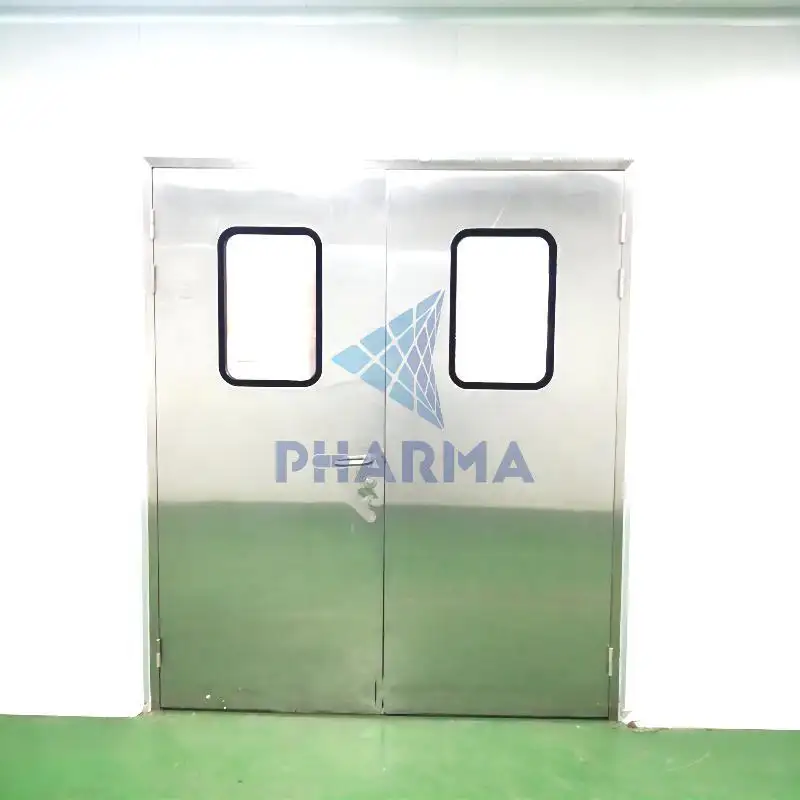 CMP Pharmaceutical Clean Room Double Purification Door With View Window Swing Door 1