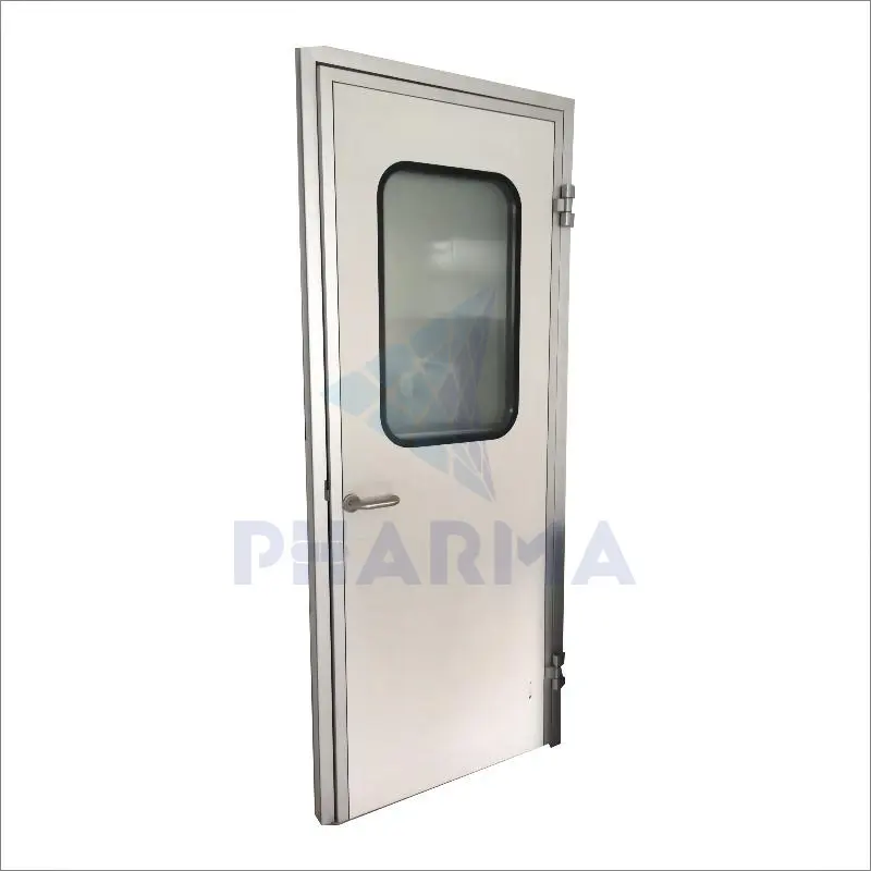 CMP Pharmaceutical Clean Room Double Purification Door With View Window Swing Door 3