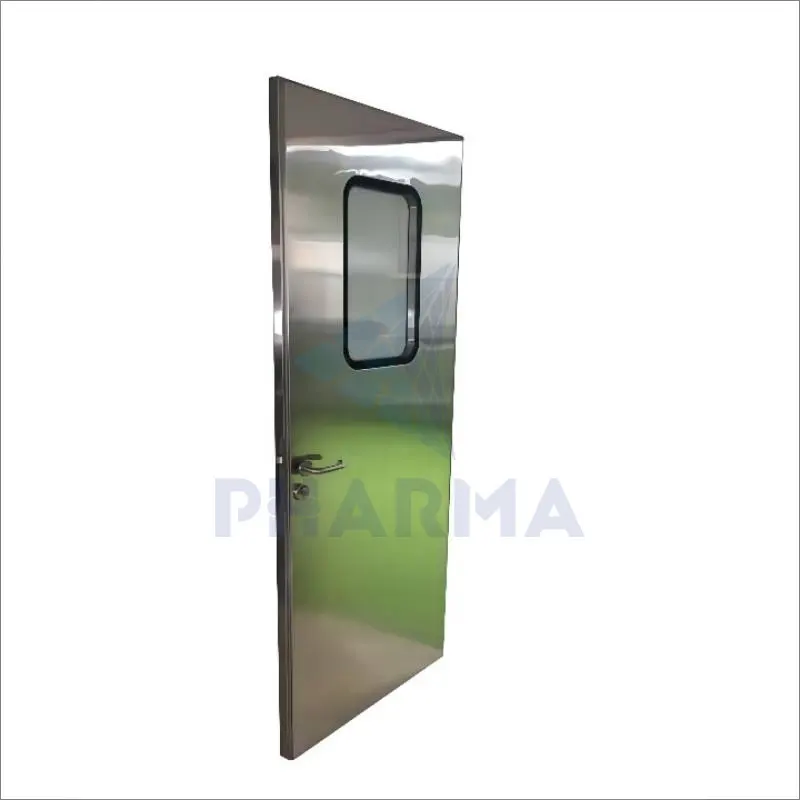 CMP Pharmaceutical Clean Room Double Purification Door With View Window Swing Door 6
