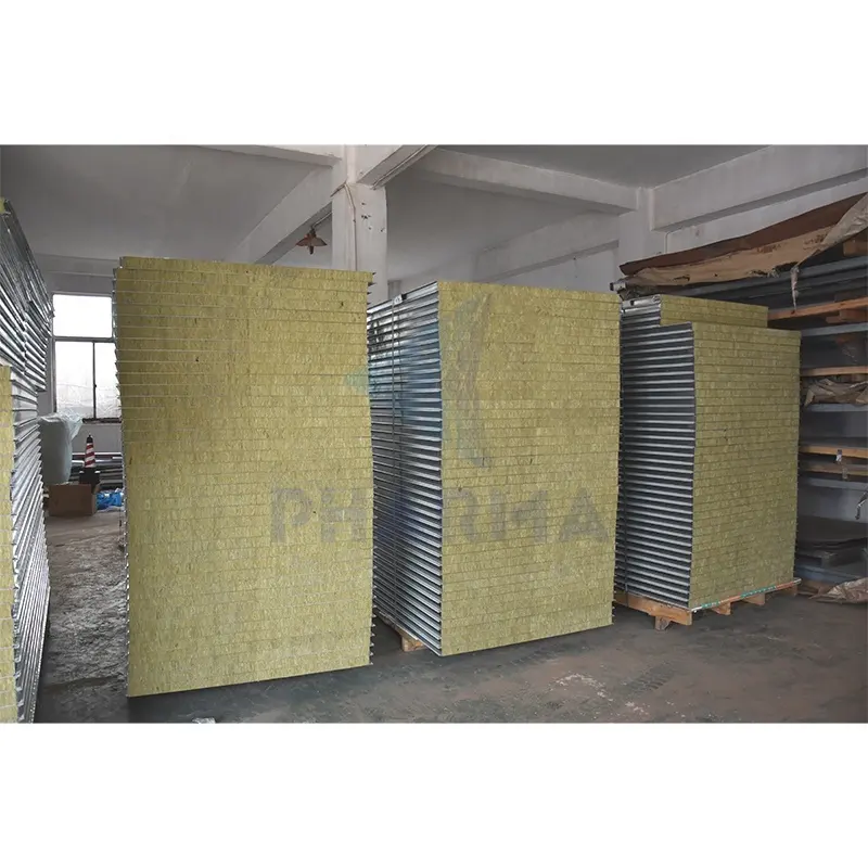 Diseño y configuración de sala limpia modular/portátil ISO 7 Panel sándwich de pared Panel sándwich eléctrico para sala limpia 5