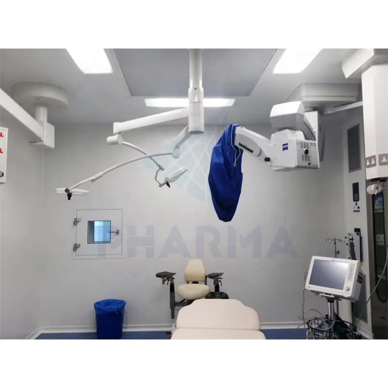Sala limpa modular de fluxo de ar laminar vertical Class100001 6