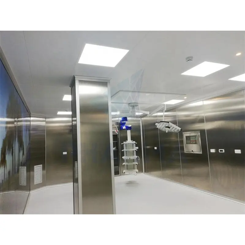 GMP standard modular clean room with centralized air conditioning system 2