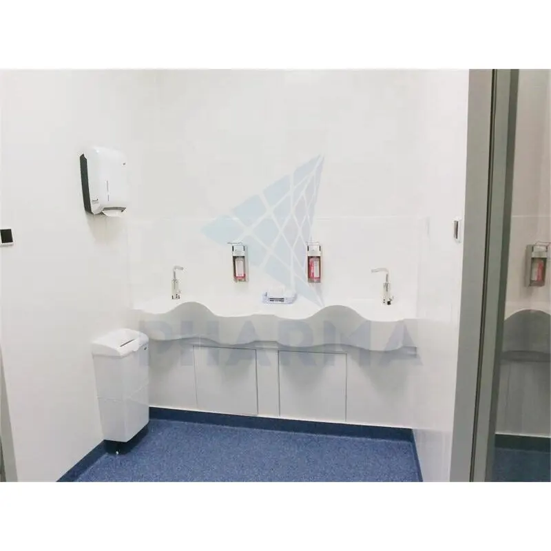 GMP standard modular clean room with centralized air conditioning system 6