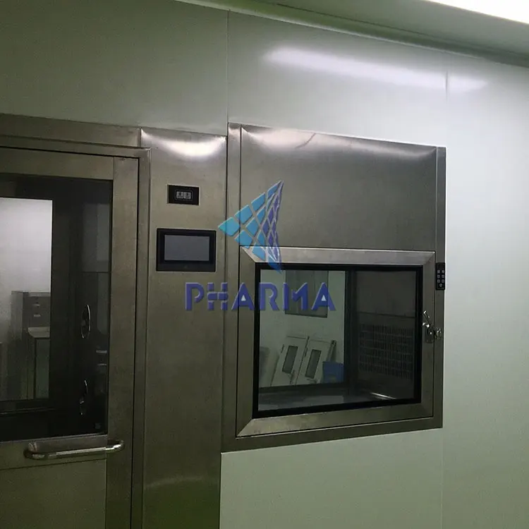 Caja de paso de ventana de transferencia de acero inoxidable gmp con certificación CE para sala limpia 6
