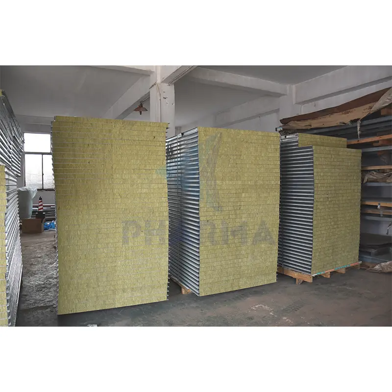 Panel limpio Panel sándwich eléctrico modular estándar GMP para sala limpia 5