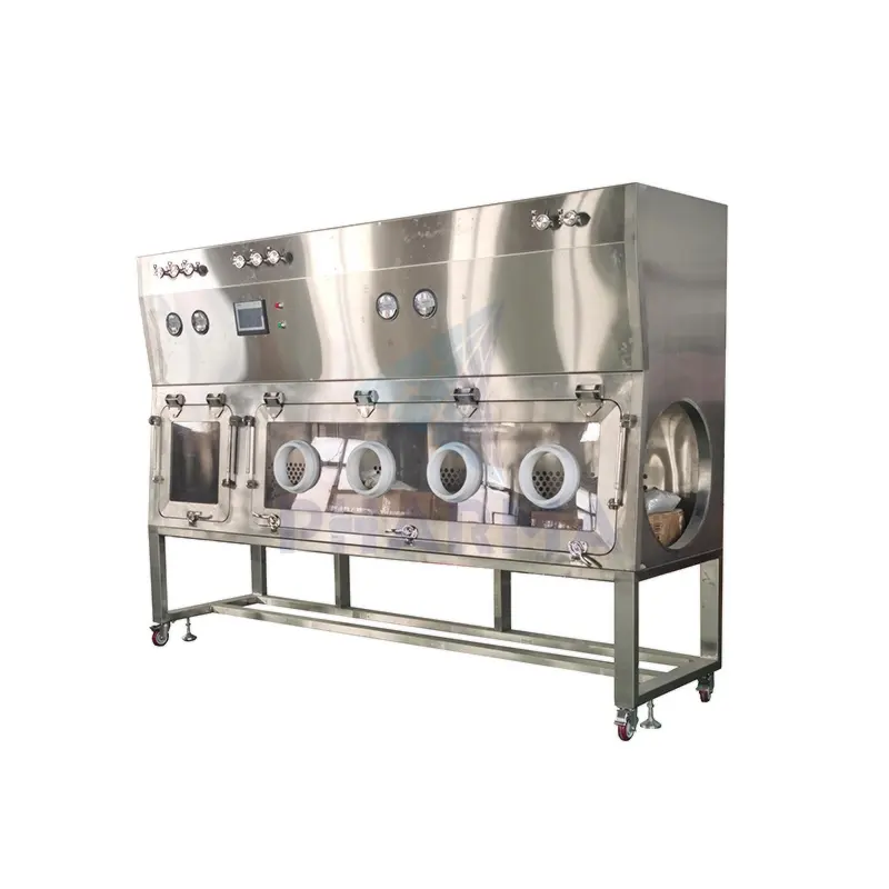 Aislador de prueba de esterilidad de estructura Aislador de prueba esterilizado/aséptico/sistema de aislamiento con caja de paso VHP 2