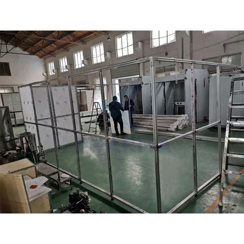 Cabine propre portative adaptée aux besoins du client sans poussière Class100-100000 1
