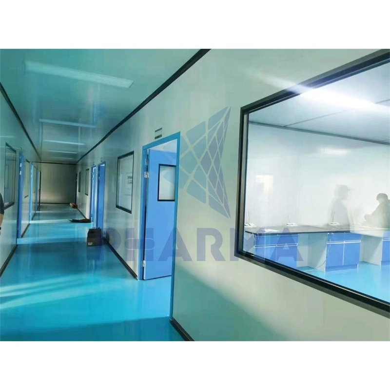 Salle blanche modulaire sans poussière de conception professionnelle, classe 5/6/7/8, salle blanche matérielle 100/10000/100000 1