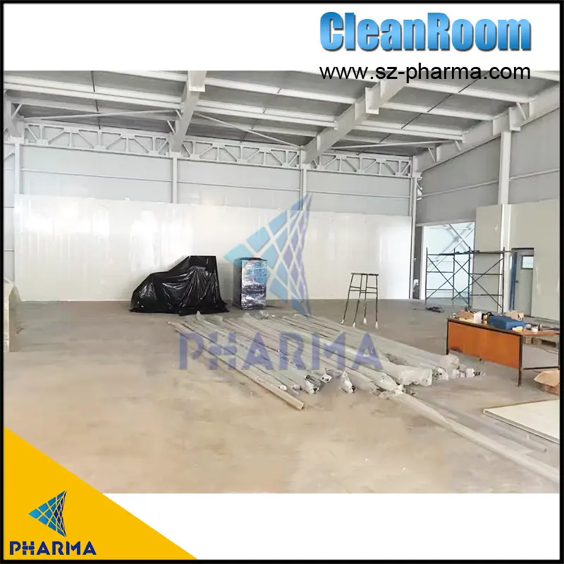 Sala limpa modular certificada ISO 14644-1 classe 10000 2