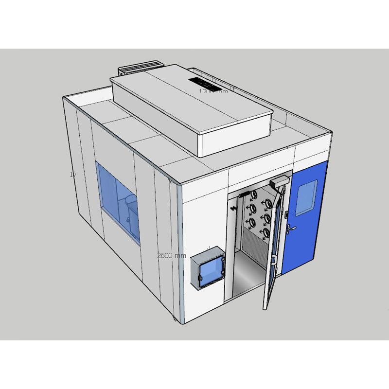 product-PHARMA-12 square meter modular clean room with air shower pass box-img