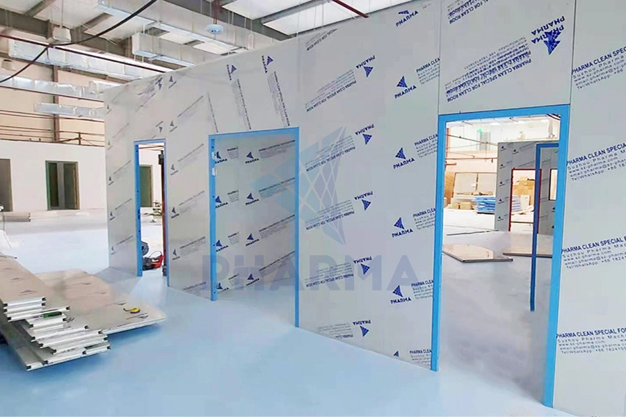 Sala de ducha de aire limpio, panel sándwich de pared, sala limpia modular, taller libre de polvo 1