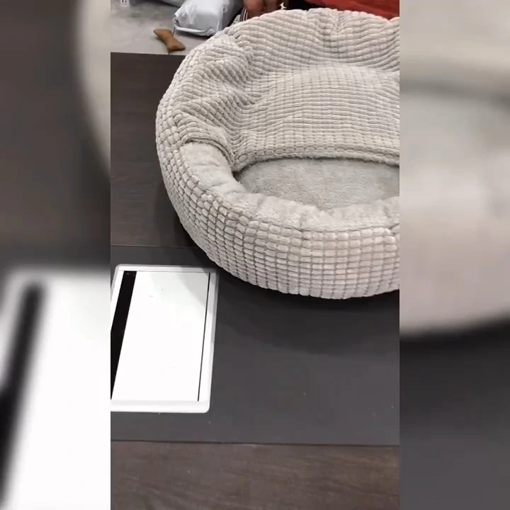 Premium Corn Plush Pet Bed with Removable Cover 1