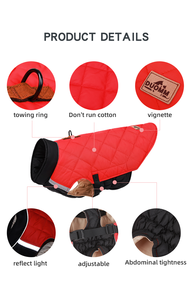 Abrigo de invierno extra grueso para perros grandes | OEM | Grand Pet 8