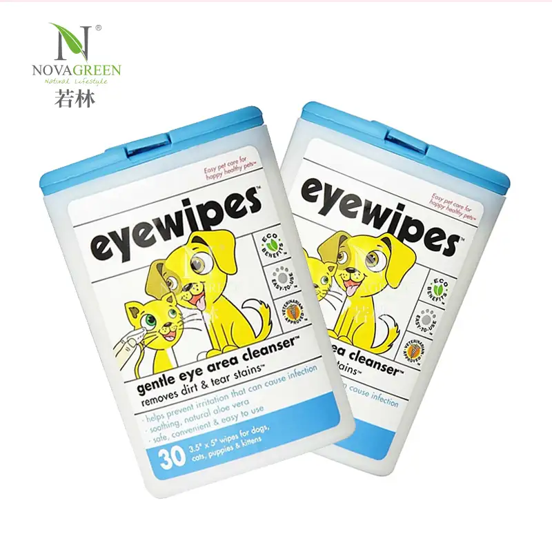 Pet Eye Wipes for Dogs Cats Puppies & Kittens - 30 Count - Natural and Aromatherapy Medicated Cat Dog Eye Wipes for Discharge and Crust - Removes Dirt, Prevents Tear Stains, Face Wipes for Dogs 1