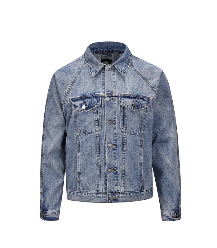 Gewaschene Männer Jeansjacke 1