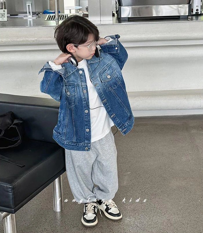 Gradient Colours Casual Boys Denim Jacket - LTH Clothing 1