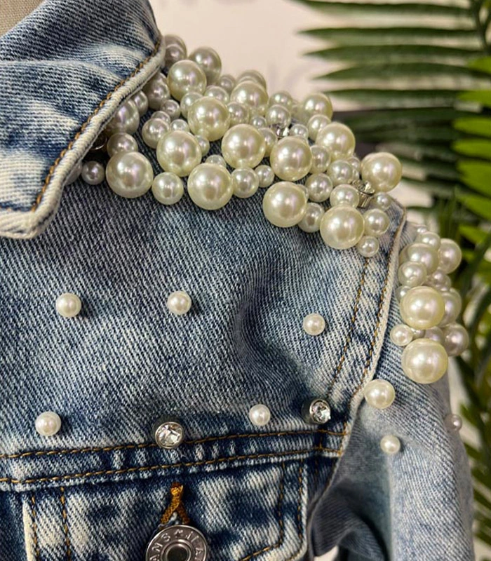 Luxury Righestone Kids Jean Jacket - LTH Clothing 1