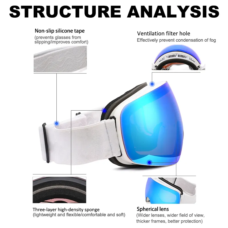 Personalized Ski Goggles for Supermarket GUANGZHOU/SHENZHENbest Supplier 5